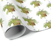 Fern Ivy Hanging Plant Botanical Illustration Art ラッピングペーパー (ロールコーナー)