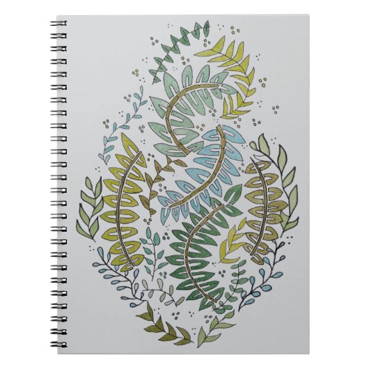 Fern Leaf Journal ノートブック (正面)