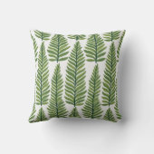 Fern Pattern – Elegant Botanical Leaf Design クッション (裏面)