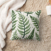Fern Pattern – Elegant Botanical Leaf Design クッション (ブランケット)