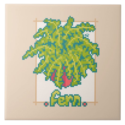 Fern Pixelart  タイル (正面)