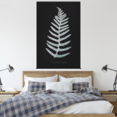 Fern - Polypodyum Vulgare - X線効果 – 09 キャンバスプリント (インサイチュ (寝室))
