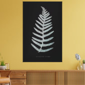 Fern - Polypodyum Vulgare - X線効果 – 09 キャンバスプリント (インサイチュ (リビング))