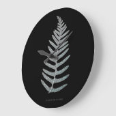 Fern - Polypodyum Vulgare - X線効果 – 09 ラージ壁時計 (傾斜)