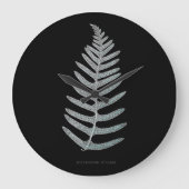 Fern - Polypodyum Vulgare - X線効果 – 09 ラージ壁時計 (正面)