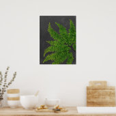 Fern sign w/ Chalkboard Background no. 5 ポスター (キッチン)