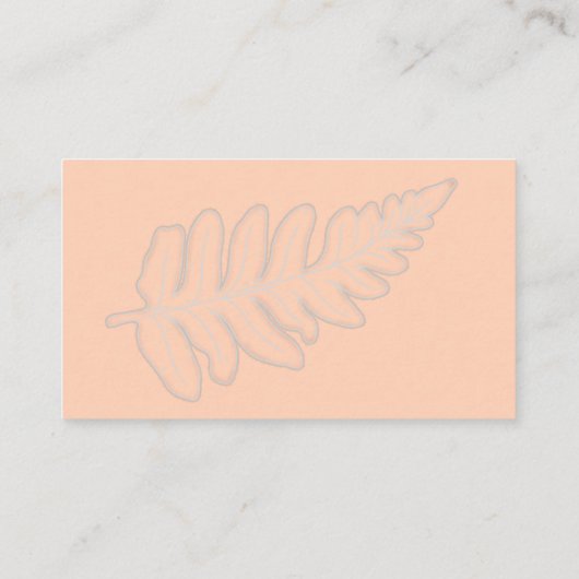 Fern Theme Business Card 名刺 (裏面)