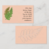Fern Theme Business Card 名刺 (正面/裏面)