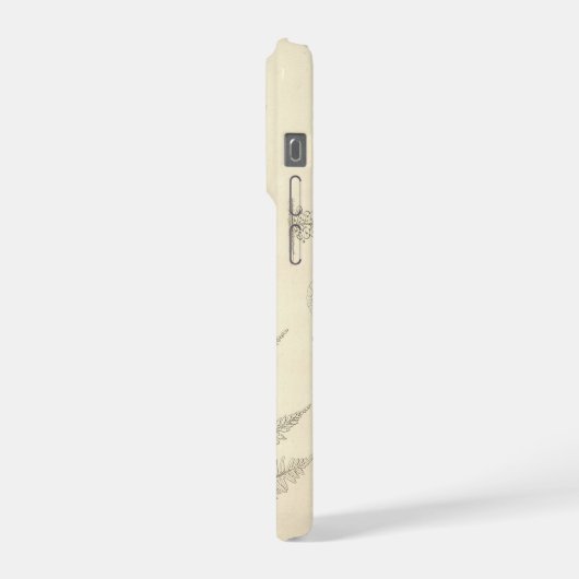 Fern-themed iPhone 15 Pro case iPhoneケース (左側面)