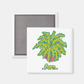 Fern, varen Pixelart, Pixel Art マグネット (正面/裏面)