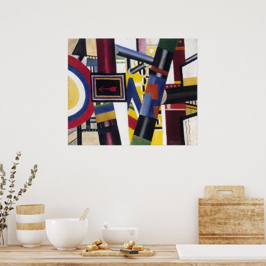 FERNAND LEGER-THE RAILWAY CROSSING-LARGE ポスター (キッチン)