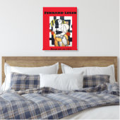 Fernand Leger: Woman with cat (1921) キャンバスプリント (インサイチュ (寝室))
