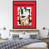 Fernand Leger: Woman with cat (1921) キャンバスプリント (インサイチュ (寝室))