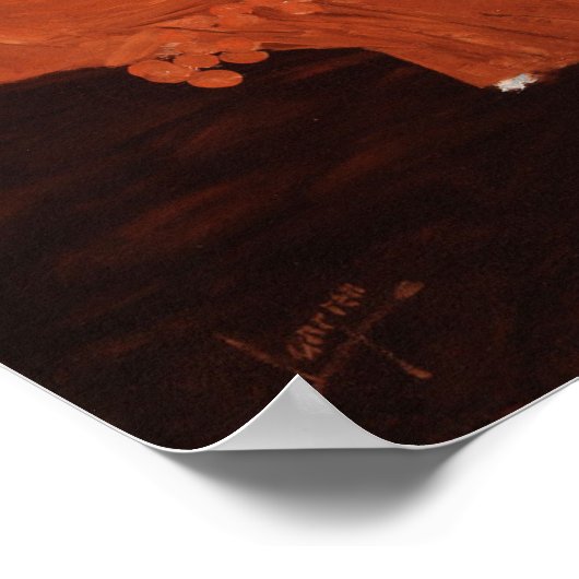 Fernand Lungren, In the Cafe, Paris, c1883 ポスター (角)