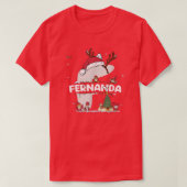 Fernanda Christmas Shirt w Fernanda Name for funny Tシャツ (デザイン正面)