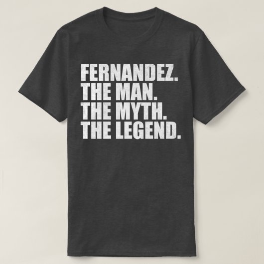 FernandezFernandezファミリー名Fernandez姓 Tシャツ (デザイン正面)
