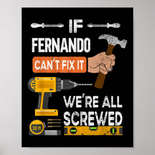 Fernando Cantおもしろい Fix It Can Handyman Carpent ポスター