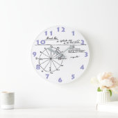 FERNANDO PESSOAのリカルド描・ライス図 ラージ壁時計 (ホーム)