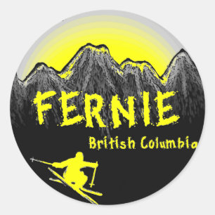 Fernieブリティッシュ・コロンビアカナダのスキー ラウンドシール