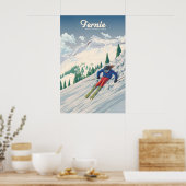 Fernie British Columbia Canada Ski Resort Travel ポスター (キッチン)