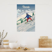 Fernie Canada Snowboarding Travel Poster ポスター (キッチン)