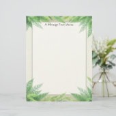 Ferns on a Frame Stationery Paper レターヘッド (スタンド正面)