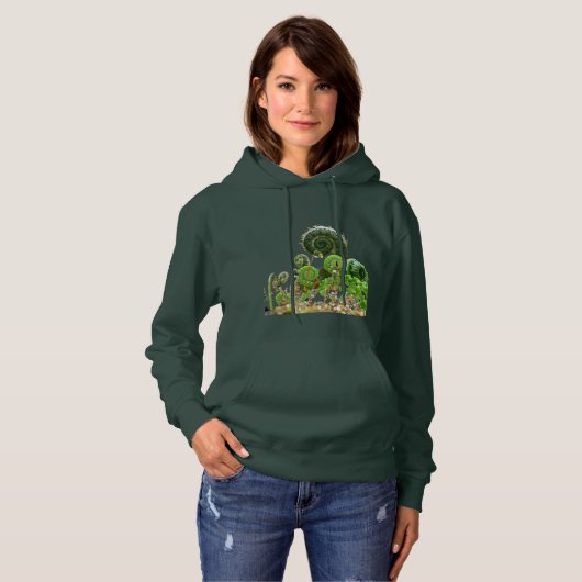 Ferns - spiralling magic パーカ (正面フル)