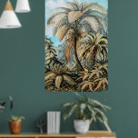 Ferns Vintage Plants by Ernst Haeckel ポスター<br><div class="desc">Vintage illustration nature botany design featuring a tropical rainforest from Kunstformen der Natur (1904) by german zoologist, naturalist, professor, and marine biologist, Ernst Haeckel (1843–1919). Original from Library of Congress. A variety of exotic ferns in a jungle. (center): Alsophila sp. (in Cyatheaceae) (left): Polypodium sp. (in Polypodiaceae) (right): Asplenium nidus...</div>