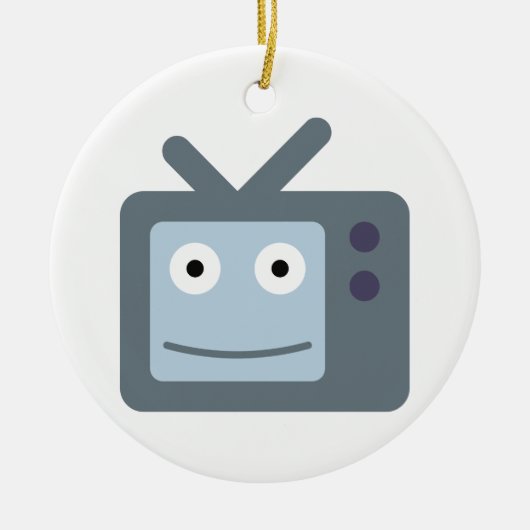Fernseher TV television set セラミックオーナメント (正面)
