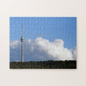 Fernsehturm Stuttgart mit Wolkengebirge ジグソーパズル (横)