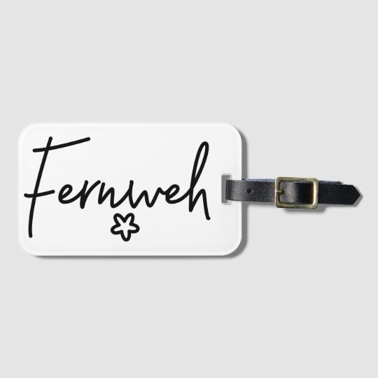 Fernwehの美しいドイツの単語 旅行 ドイツ ラゲッジタグ Zazzle Co Jp