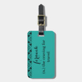 "fernweh"の荷物のラベル ラゲッジタグ (正面縦)