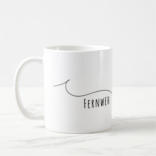 Fernweh Tasse コーヒーマグカップ (左)