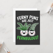 Ferny Puns – Fernbulous! Funny Plant Design カード (正面/裏面インサイチュ)