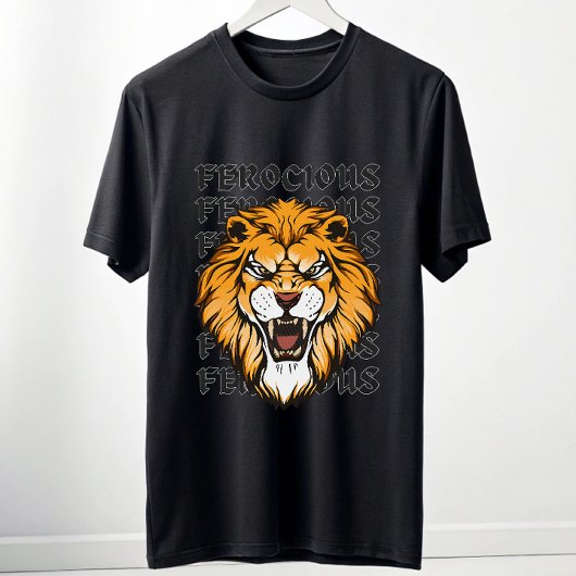 Ferocious Lion Graphic T-Shirt – Savage Alpha Gym  Tシャツ