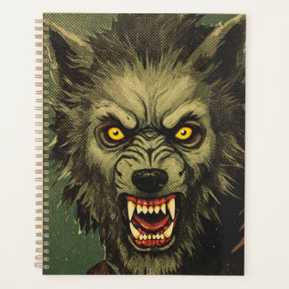 Ferocious Werewolf Horror Illustration プランナー手帳
