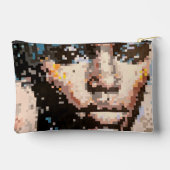 Férocité Portrait Pixel Art Vibrant アクセサリーポーチ (裏面)