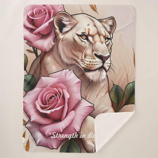 "Ferocity Meets Elegance" シェルパブランケット (正面)