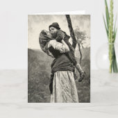 Ferraguti愛母息子の子供のキスのヴィンテージの芸術 カード (正面)