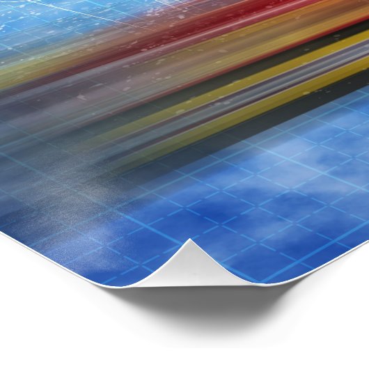 Ferrari 126c2 Blueprint ポスター (コーナー)