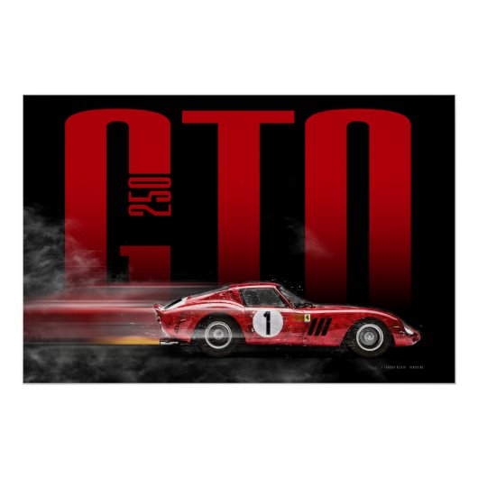 Ferrari 250GTO ポスター (正面)