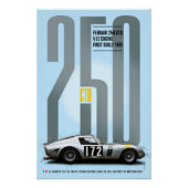 Ferrari 250GTO Silver Tribute ポスター (正面)