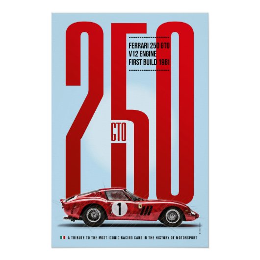 Ferrari 250GTO Tribute ポスター (正面)