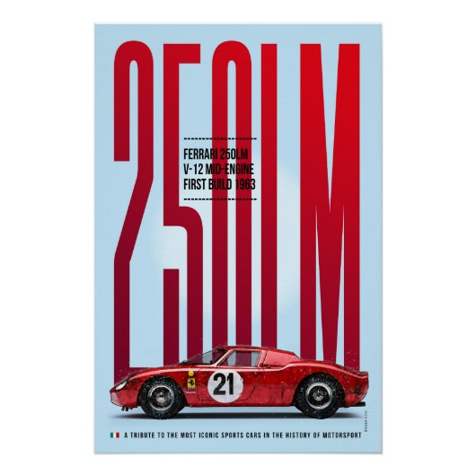 Ferrari 250LM Tribute ポスター (正面)