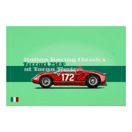Ferrari 250P at the Targa Florio ポスター