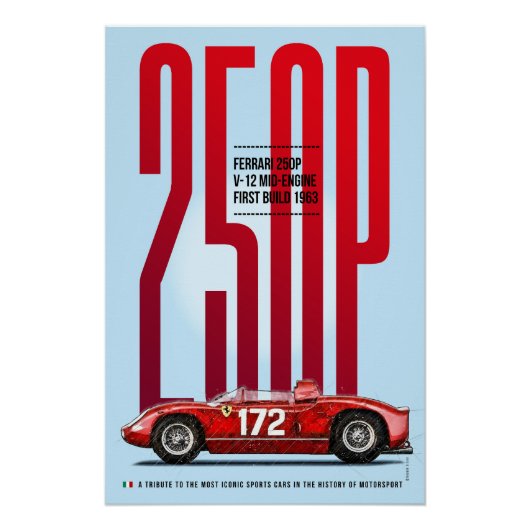 Ferrari 250P Tribute ポスター (正面)