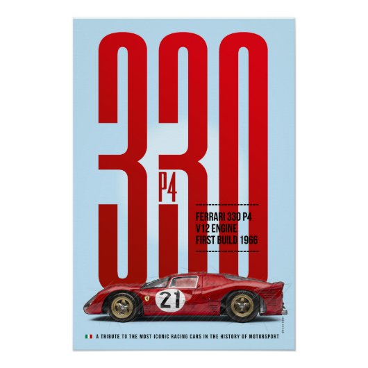 Ferrari 330 Tribute ポスター (正面)