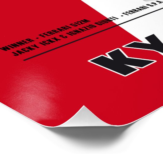 Ferrari 512 Ickx & Giunti ポスター (コーナー)