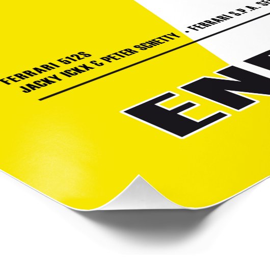 Ferrari 512 Ickx-Schetty ポスター (コーナー)