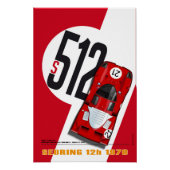 Ferrari 512 Vaccarella & Andretti ポスター (正面)